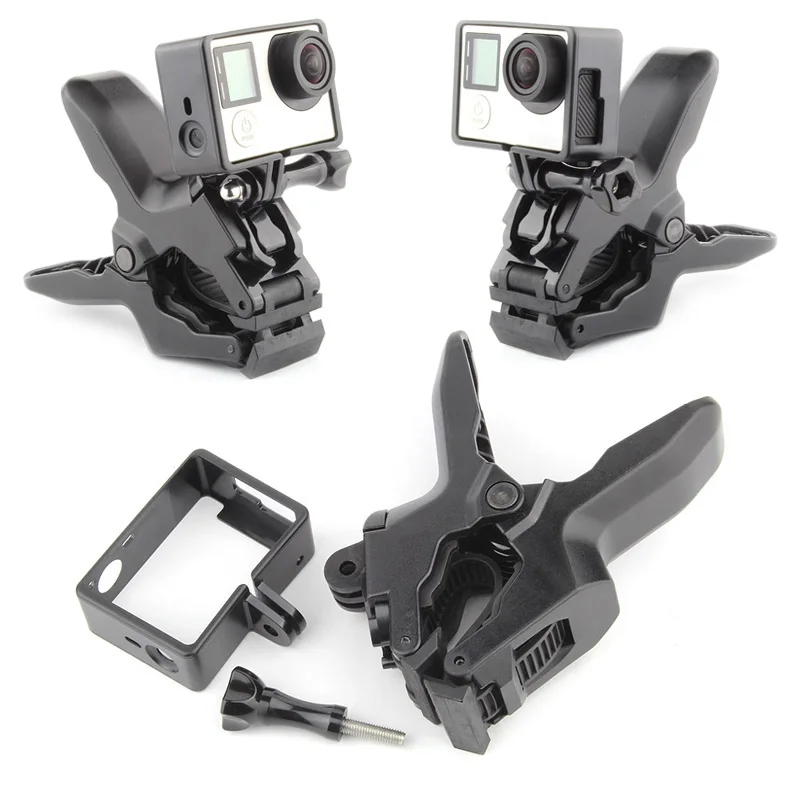 QIUNIU For GoPro Accessories Jaws Flex Clamp Mount with Standard Frame