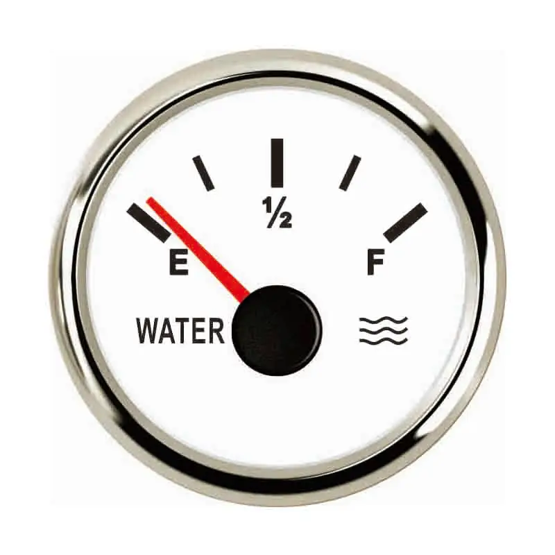 

52mm Marine Boat Water Liquid Level Gauge Water Tank Level Gauge Meter 0-190ohm For Auto Truck With Backlight 9-32V