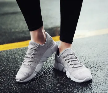 2020 Men Casual Shoes Men Sneakers Brand Men Shoes Male Mesh Flats Loafers Slip On Big Size Breathable Spring Autumn Winter tanie i dobre opinie poetic quality or flavour Mesh (air mesh) W paski Dla dorosłych HL6699 Cotton Fabric Okrągły nosek RUBBER Lace-up Pasuje prawda na wymiar weź swój normalny rozmiar