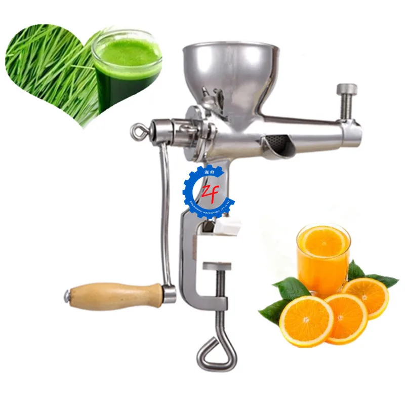 Top quality cold press manual healthy wheat grass wheatgrass juicer stainless steel fruit and vegetable juicer juice extractor