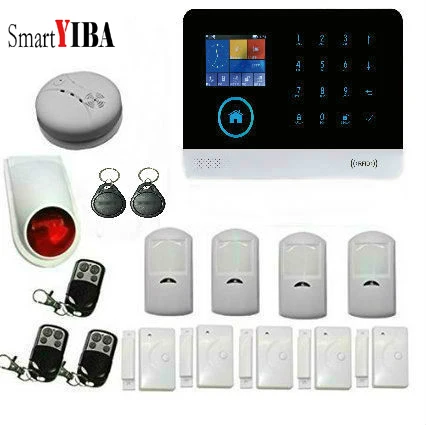 SmartYIBA 3g SIM Wi-Fi сигнализация для умного дома безопасности приложение удаленная запись GPRS датчик детектор сигнала жилой сигнализации - Цвет: YB10428