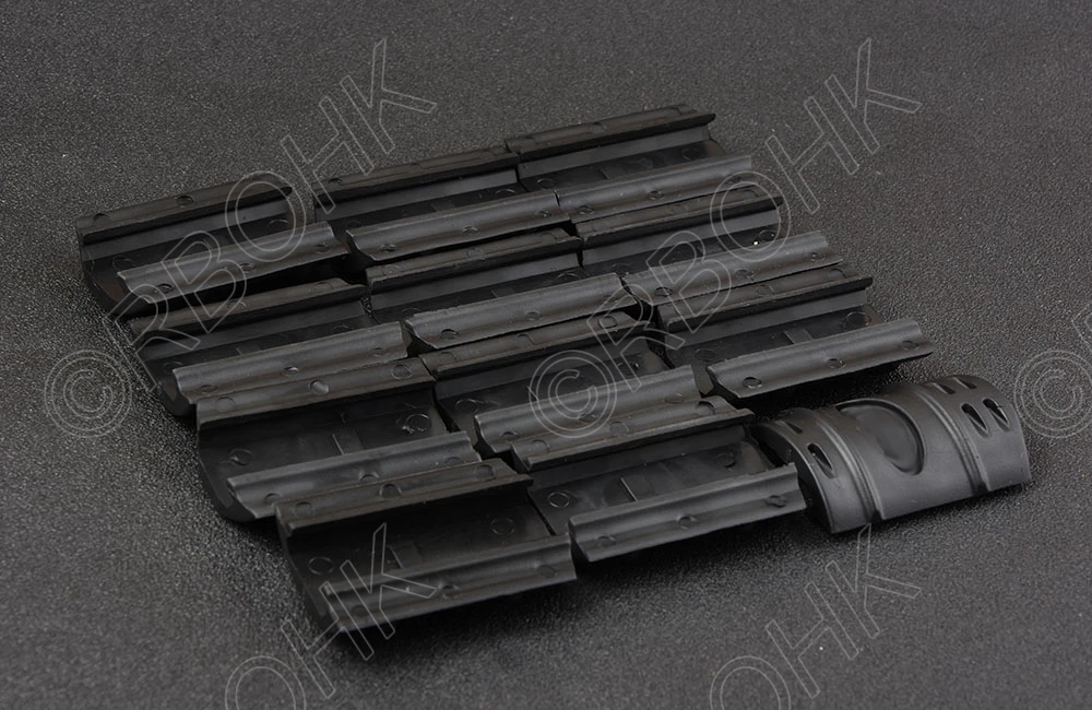 12 шт тактические 20 мм Пикатинни перила Quad Rail резиновые чехлы M3166|rail rubber|picatinny rail