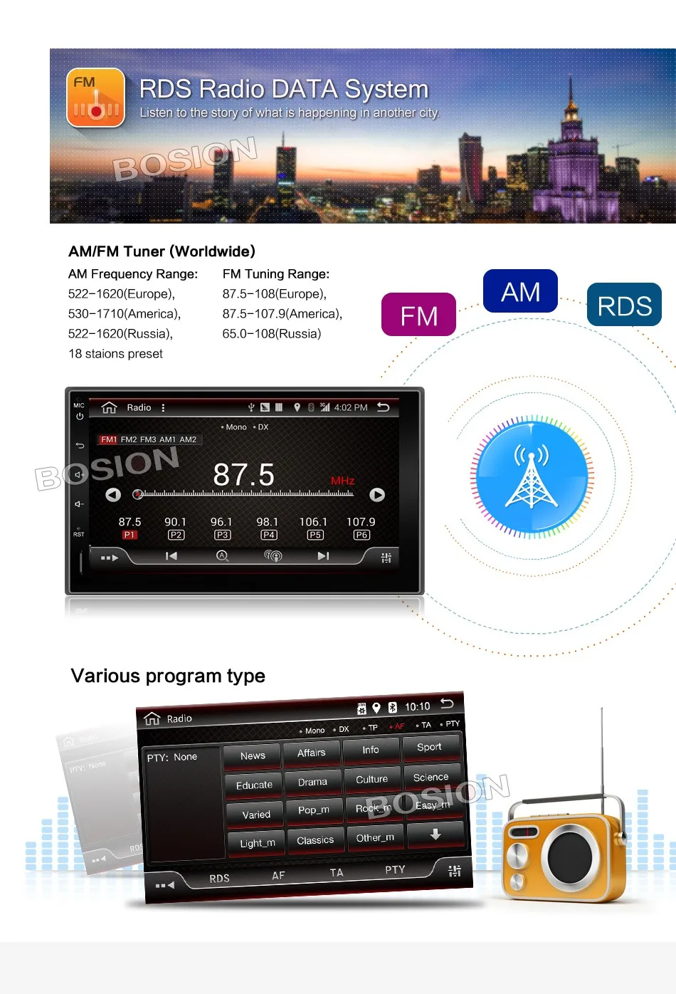 Best 2G RAM Android 7.1 Auto Radio Quad Core 7Inch 2DIN Universal Car NO DVD player GPS Stereo Audio Head unit Support WiFi BT Camera 12