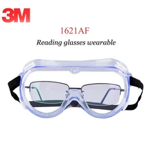 3M защитные перчатки анти Gog очки 1621AF очки для чтения носимых прозрачные линзы лаборатории очки против пыли/всплеск/UV Защитные очки G82302