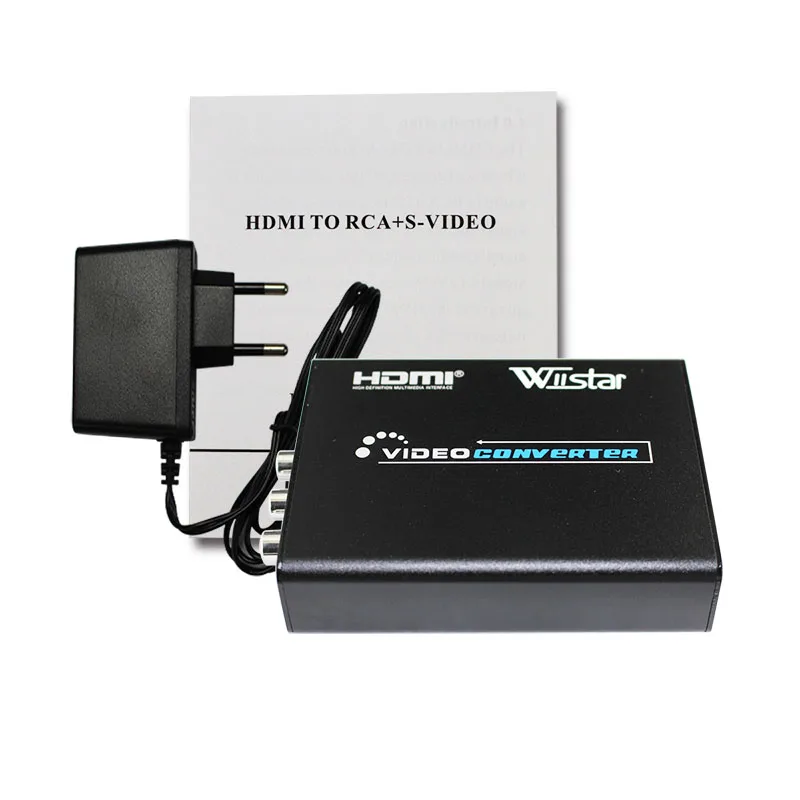 Лучшее решение VS8812 HDMI К AV/Svideo видео конвертер 2 RCA/SVIDEO + S коммутатор адаптер 1080P HD