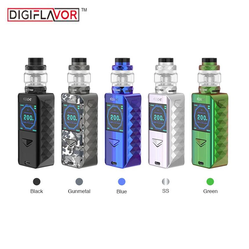 

Original Digiflavor Edge 200W TC Kit with Spectre Tank 2ml/5.5ml with Advanced AS chipset powers up to 200W