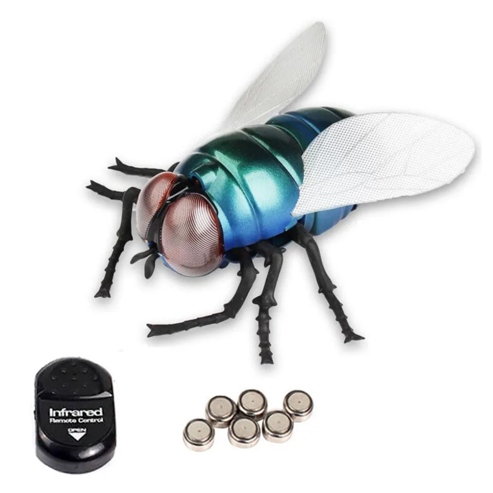 Emulational insect Infrared Remote Control Fake flies Animal Toy Funny