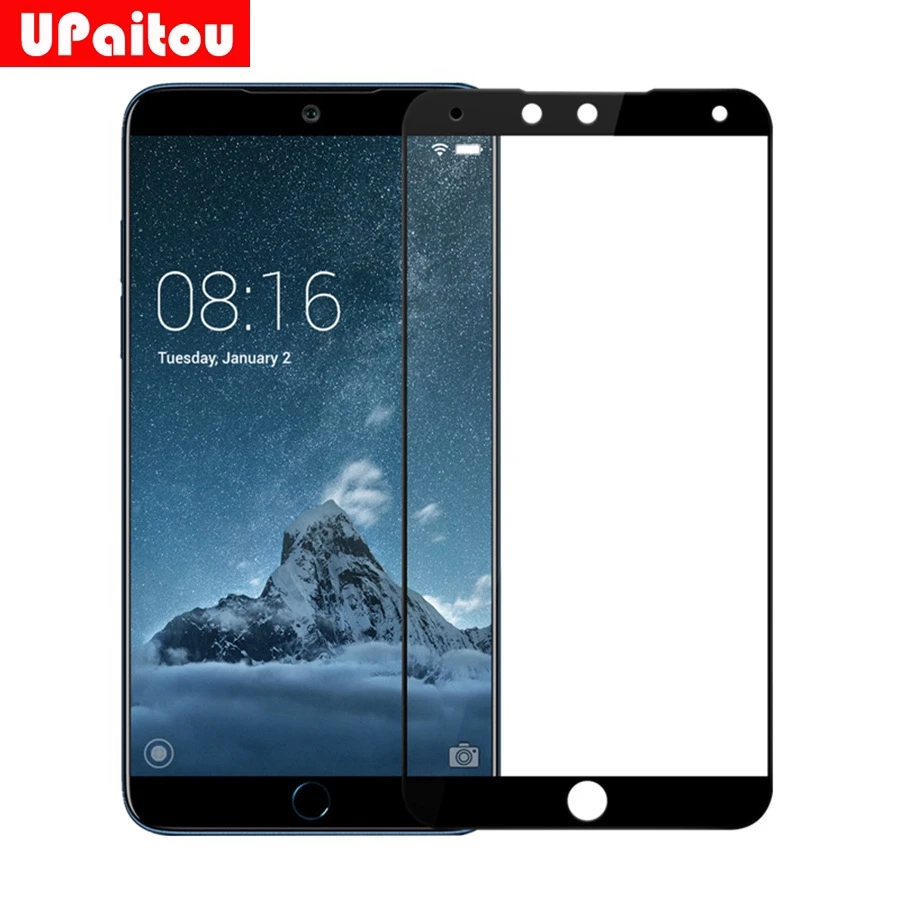 

UPaitou Complete Covering Tempered Glass for Meizu 16 X TH 16X 16th Full Cover Screen Protector Glass Film for Meizu 16th Phone