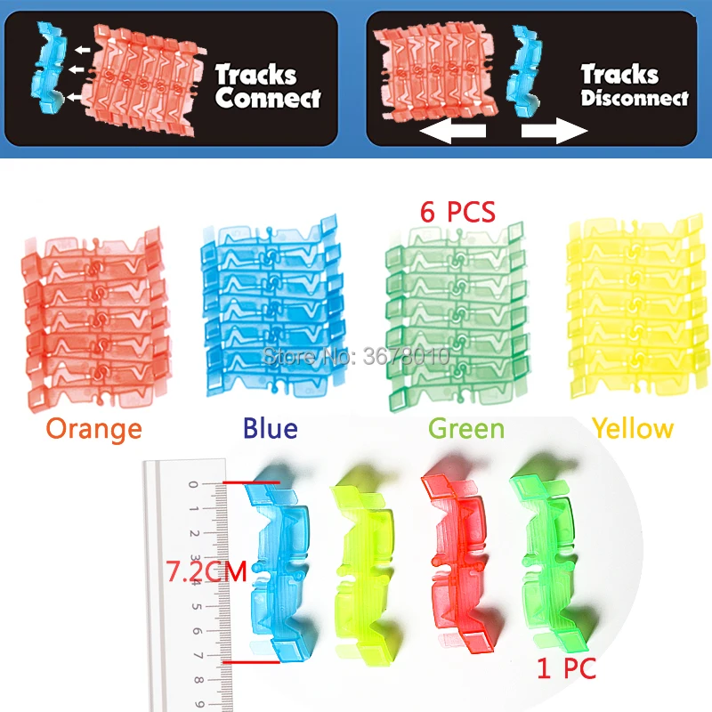 Волшебный светящийся гибкий аксессуар для трека сделает ваш игрушечный автомобиль более веселым и креативным изгибом, гибким и светящимся гоночным треком развивающие игрушки