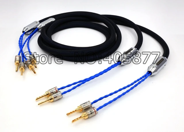 $US $195.00  Siltech 25th Classic Anniversary 770L speaker cable silver-gold wires with box Banana plug Speaker 