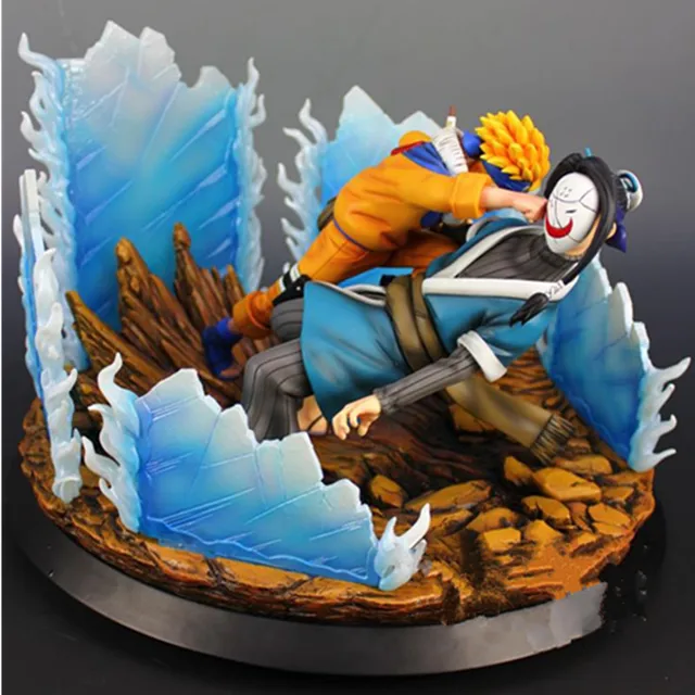 NARUTO Uzumaki Naruto VS Haku Combat Scene 1 6 Can Light Resin Statue 