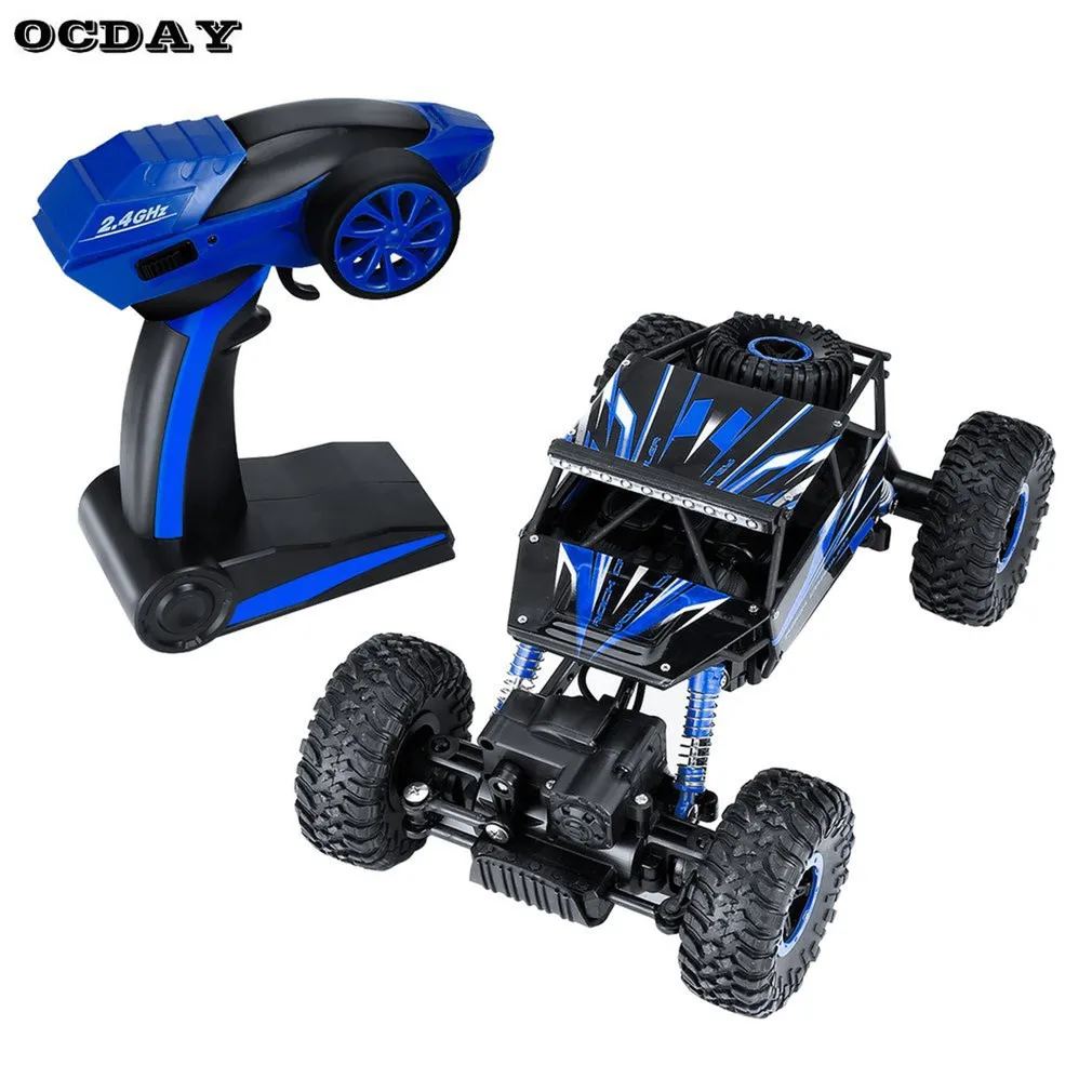 OCDAY 2,4 GHz RC автомобиль 4WD Рок Гусеничный ралли скалолазание автомобиль 4x4 двойные двигатели Bigfoot автомобиль пульт дистанционного управления модель внедорожника игрушки