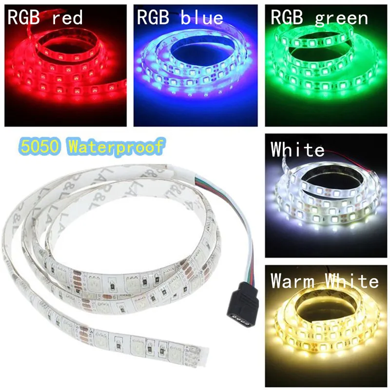 ECLH 5 м светодиодный 5050 60 Светодиодный/м DC12V гибкий светодиодный светильник RGB теплый холодный белый Светодиодный ruban luces светодиодный tiras