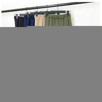 

2019 Women Pants Female Loose Holiday Solid Ankle-Length Pant Trouser Summer High Waist Wide Leg Pant