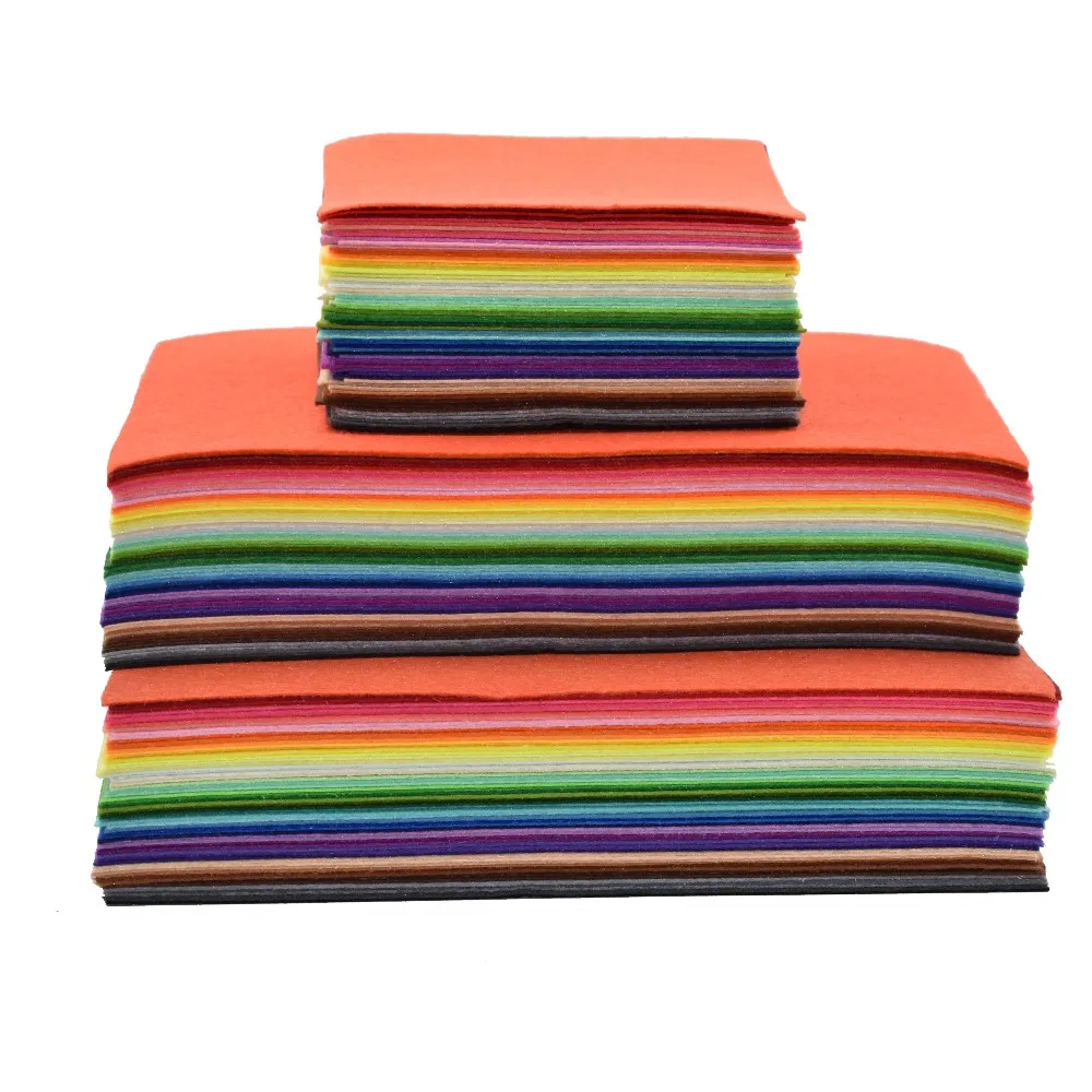 

60 colors handmade felt diy craft feltro para artesanato fabric for dolls felting 30/20/15cm
