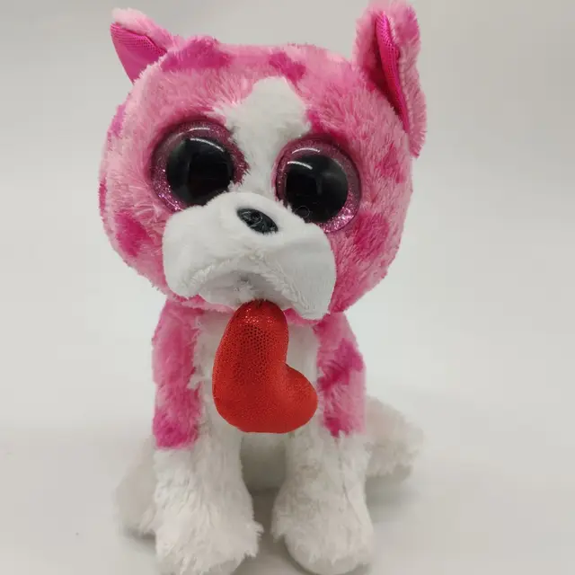1PC 15CM Big Eye DOG TY BEANIE BABIES Plush Toys Stuffed animals KIDS