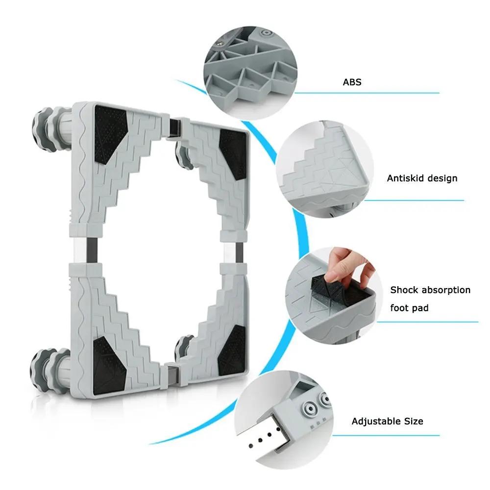 Многофункциональное регулируемое основание для сушки стиральной машины и холодильника 4 сильные ноги стиральная машина стенд