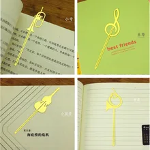 Милая Изысканная Закладка музыка Западный музыкальный инструмент металлическая Закладка Книга Папка Бизнес Закладка офисные студенческие канцелярские принадлежности