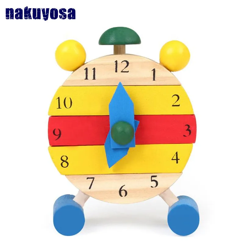 Baby Kids Blocks Early Learning Building Educational Wooden Clock Toy Time Clock children's Educational Toys for boy and girl baby-building-blocks-wooden : image Baby Kids Blocks Early Learning Building Educational Wooden Clock Toy Time Clock children's Educational Toys for boy and girl baby-building-blocks-wooden