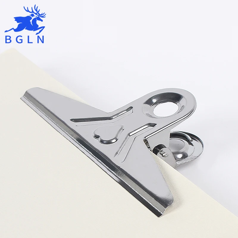 

Bgln 5Pcs Office Binder Mental Clips Note Paper Stainless Steel Clip Drawing Board Paper Stationary Student Files Documents Clip