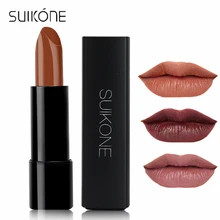 SUIKONE профессиональный макияж брендовая кремовая бархатная матовая губная помада телесный макияж увлажняющая стойкая водостойкая матовая губная помада