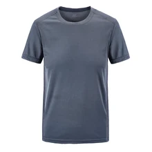 Tutuptu новые летние мужские быстросохнущие футболки уличные спортивные рукава короткие Однотонные эластичные футболки 8XL