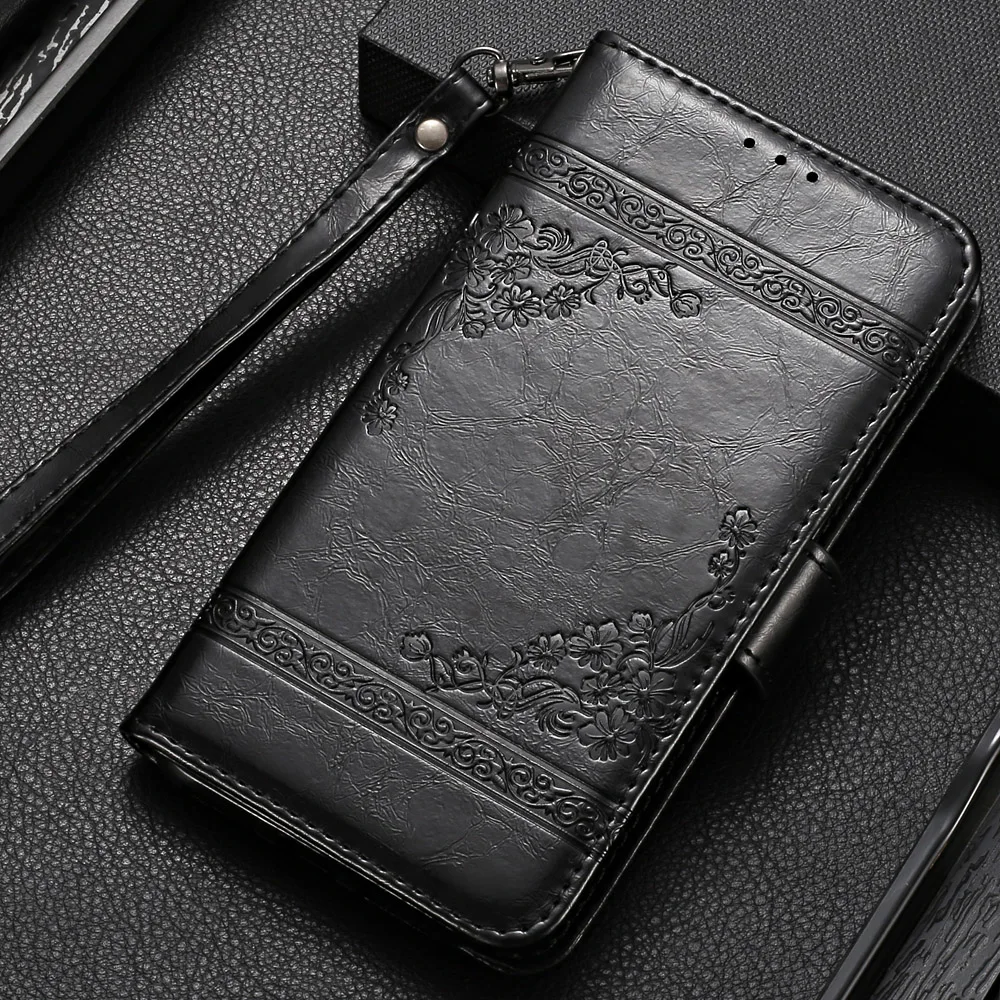 

Vintage Wallet Flip Case for Vertex Impress Eagle 4G Case with Strap Stand Luxury PU Leather Cover Case Fundas