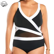 

2018 SexeMara Sexy One Piece Swimsuit Women Swimwear Green Leaf Bodysuit Bandage Cut Out Trajes De Bano Women