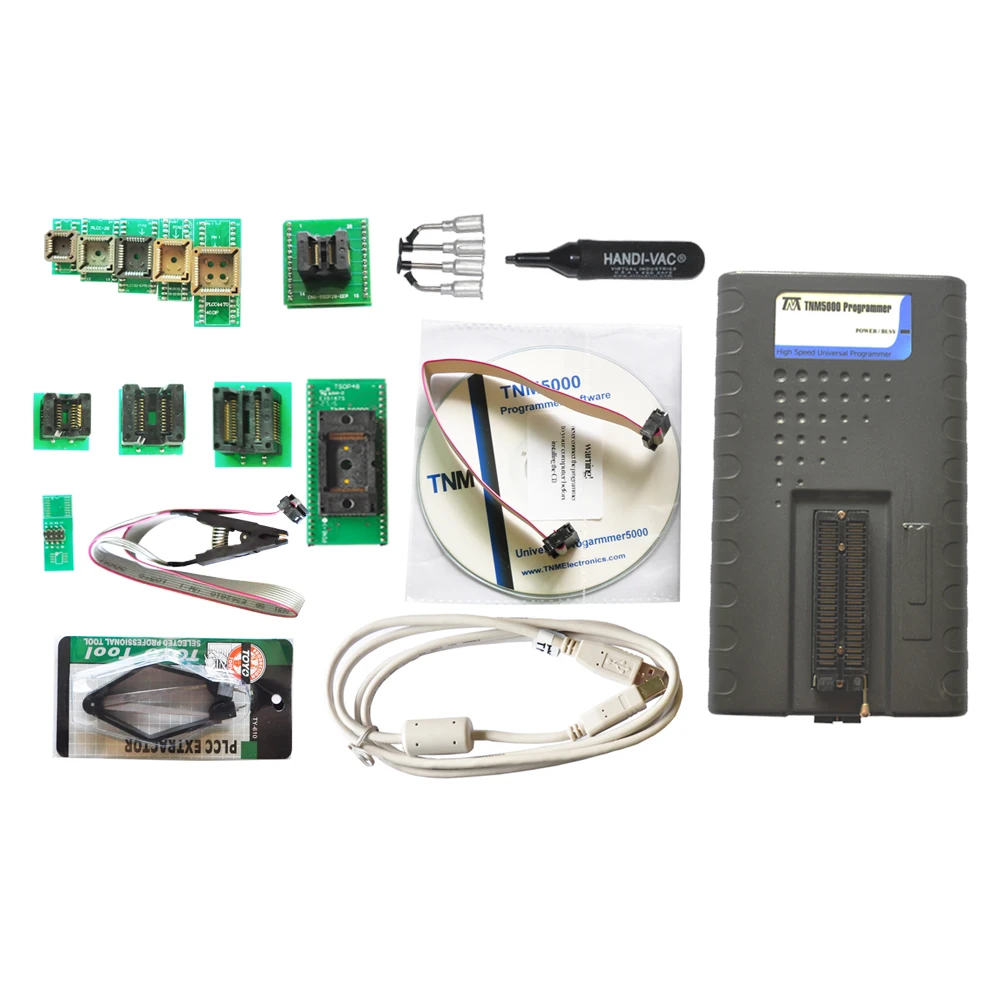 Программатор TNM5000 ISP EPROM + 11 адаптеров включает TSOP48 тестовый зажим