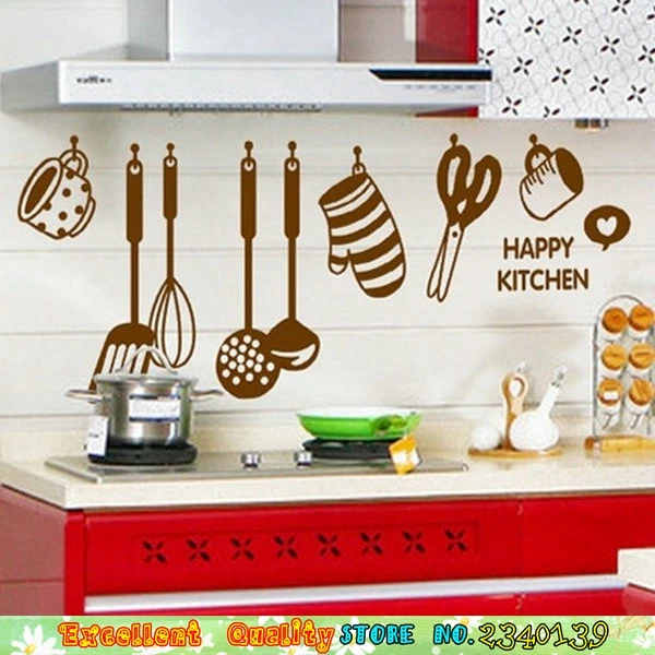 Masak Alat Pola Stiker Dinding Diy Dapur Mural Art Decal Masak Alat Pola Stiker Dinding Diy Dapur Mural Art Decal Rumah Dekorasi Toko Pasar Makanan