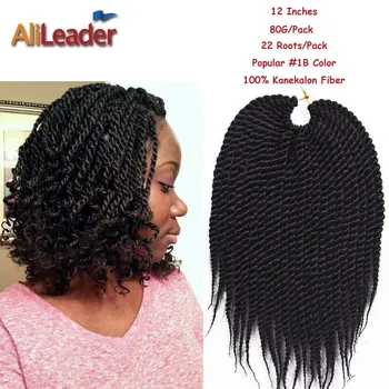 Discount 12Inch 22Roots/Pack Crochet Twist Hair 80G/Pack Box Braids ...