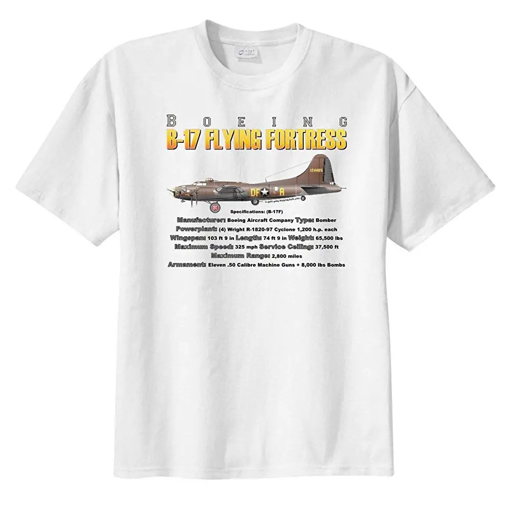 Мужская Boeing B-17 летающая крепость Бомбер с коротким рукавом Футболка 2019 летняя