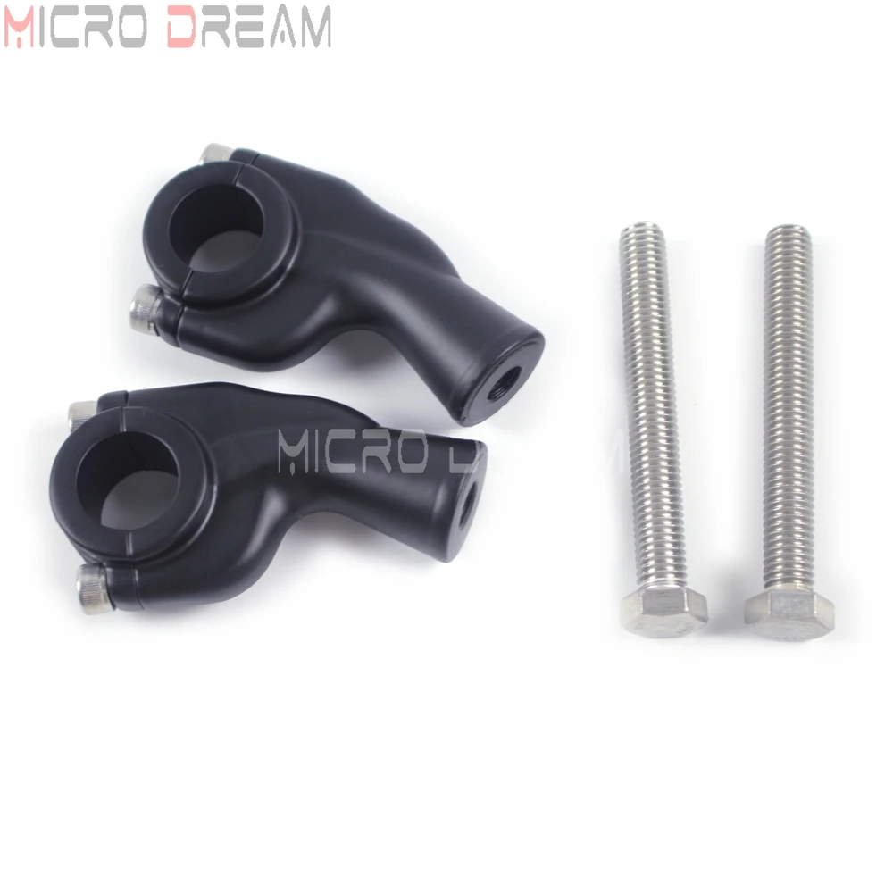 Custom Billet Handlebar Riser 25.4mm 1'' Mount Clamp W/ Bolts For Harley Dyna Low Rider Chopper