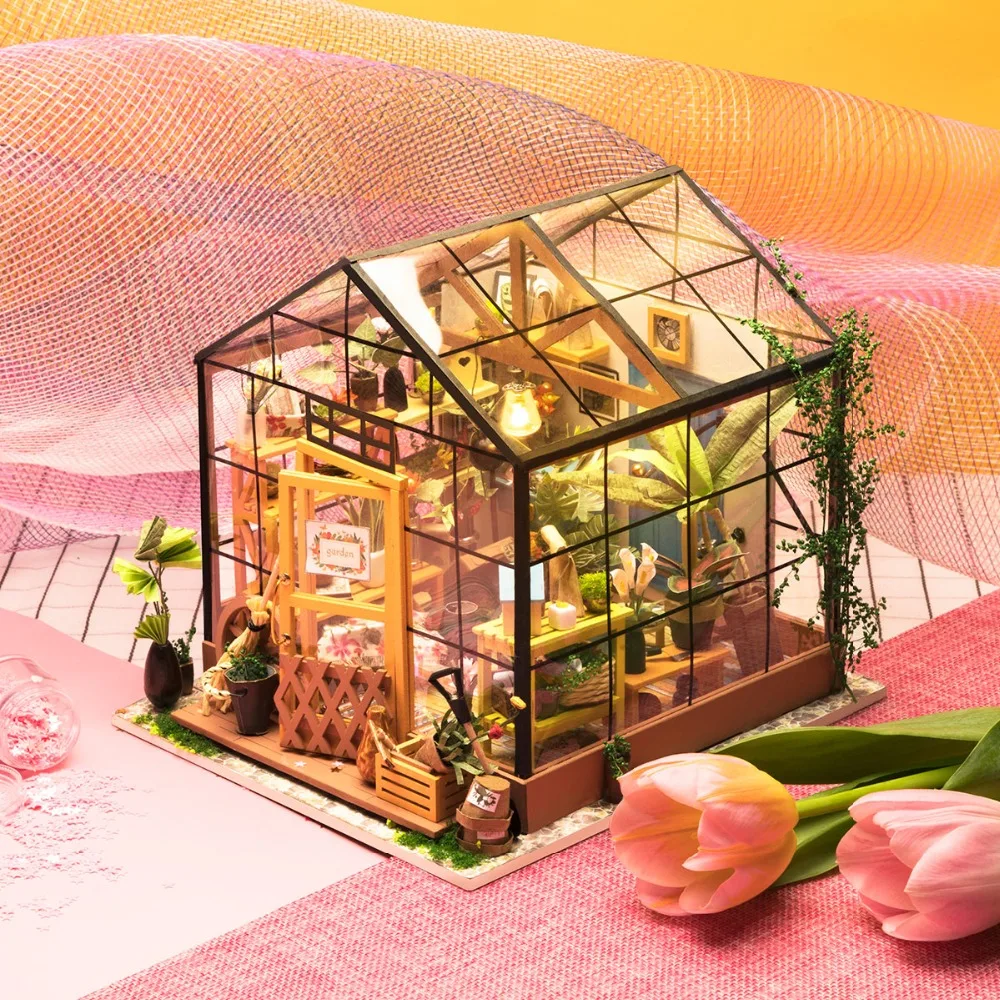 Robotime DIY Wooden Miniature Dollhouse 1:24 Handmade Doll House Model Building Kits Toys For Children Adult Drop Shipping Robotime DIY Wooden Miniature Dollhouse 1:24 Handmade Doll House Model Building Kits Toys For Children Adult Drop Shipping