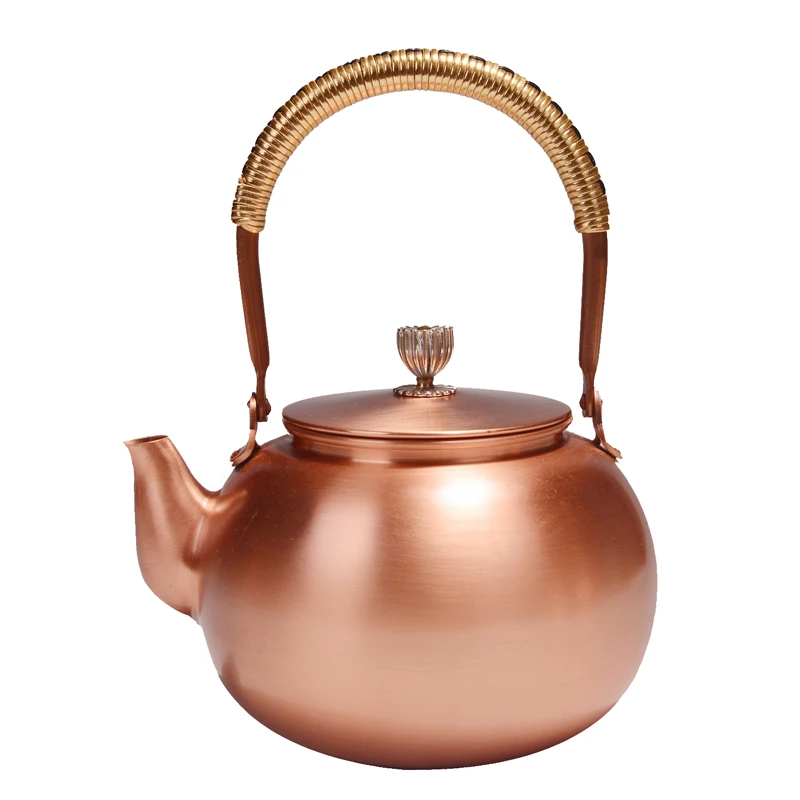 

1.5L handmade copper teapot glass samovar ceramic enameled from clay enameled kettle metal dishes puer green tea gift Japanese