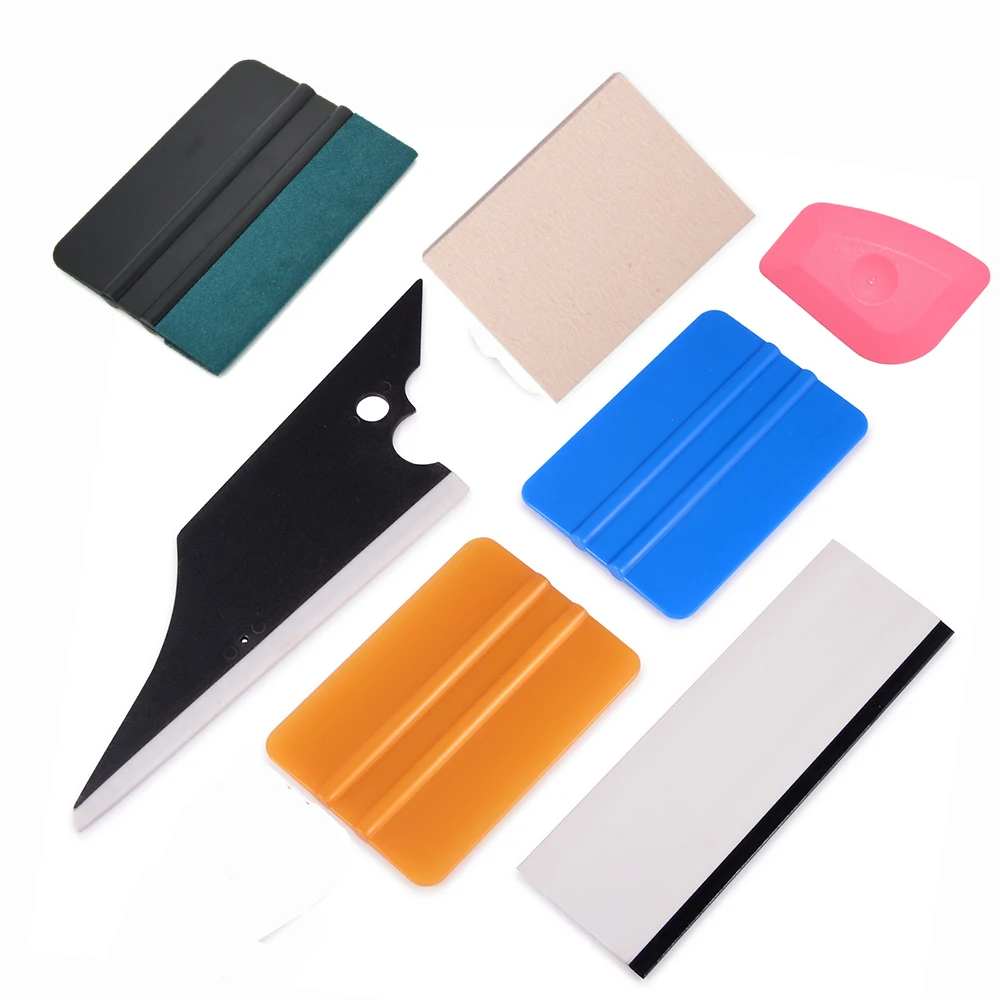 

FOSHIO Vinyl Carbon Fiber Film Scraper Glass Window Wool Squeegee Kit Car Window Tint Tools Vehicle Wrap Stickers Styling Tools