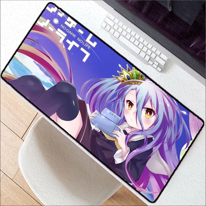  Congsipad NO Game No Life Anime Large Mouse Pad Mousepad Natural Rubber Gaming Table Mouse Mat with
