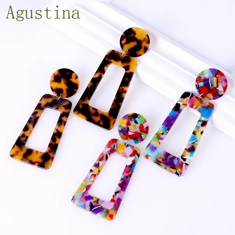 

Punk Earrings Fashion Jewelry Women Dangle Drop Acetate Minimalist Bohemian Acrylic Star Cute Earring Wholesale Free Shipping CC