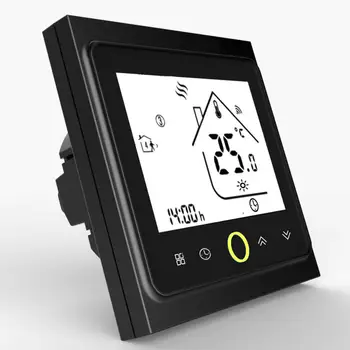 

Thermostat Temperature Controller LCD Touch Screen Backlight for Electric Heating 16A Weekly Programmable