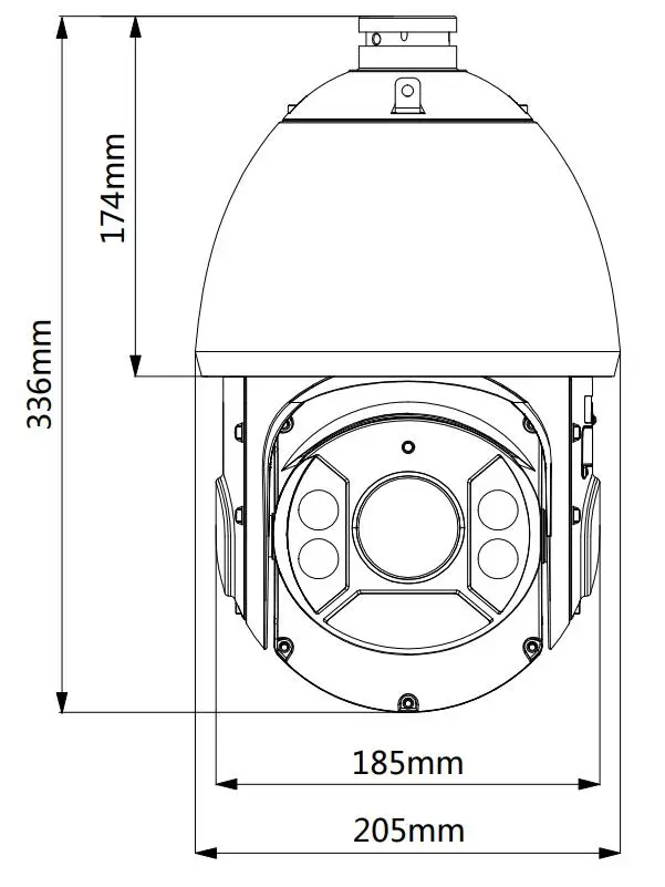 Сетевой видеорегистратор Dahua IP Камера 4MP SD6C430U-HNI 4,5 мм~ 135 мм 30x ИК Сеть PTZ камера наблюдения для безопасности