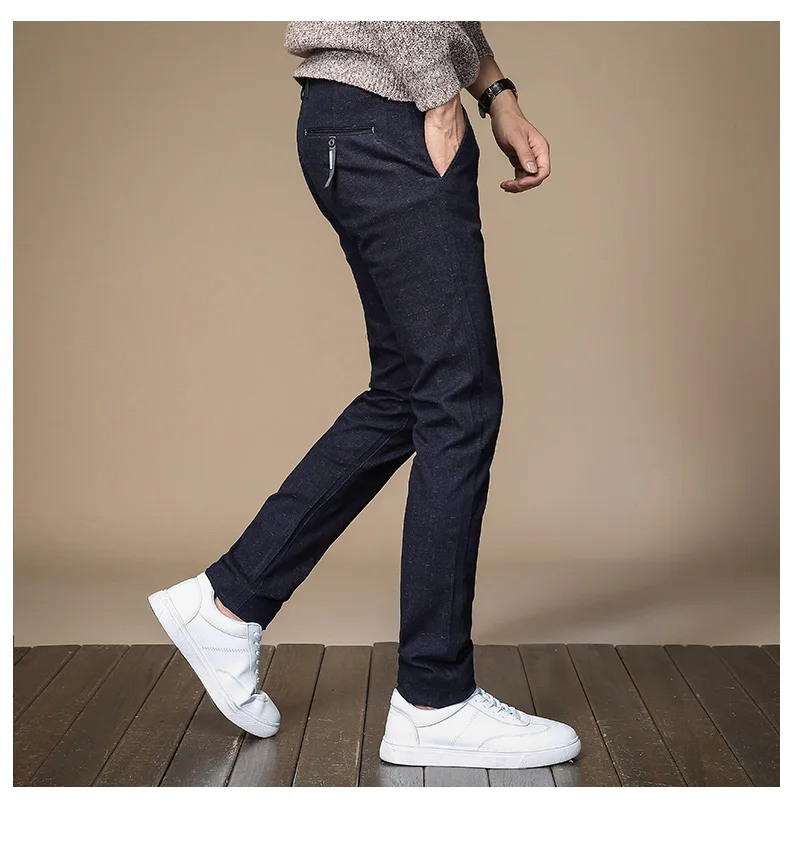 Drizzte мужские слабину брюки с камуфляжным принтом Повседневное штаны модные Мода брюки цвет: черный, синий Slim Fit Размеры 27 38 для Бизнес