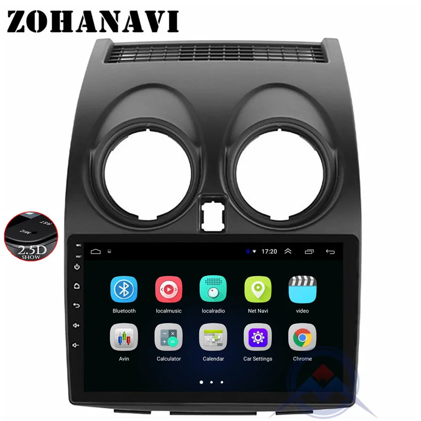 

2.5D Screen 9" Android Car Radio for Nissan Qashqai Multimedia 2008 2009 2010 2011 2012 2013 2014 Steering Wheel Contorl BT