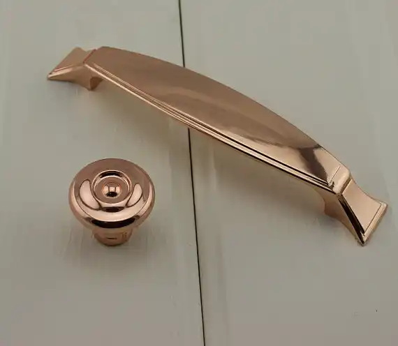 5 Rose Gold Drawer Knobs Pulls Handles Dresser Pulls Kitchen