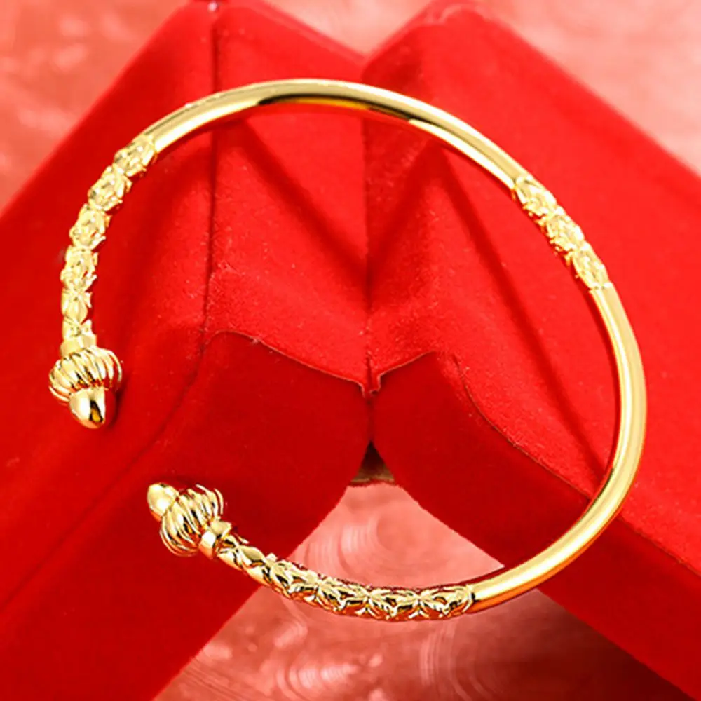 

Mens Womens Cuff Bangle Yellow Gold Filled Newest Bangle Bracelet Gift