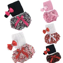 Для маленьких девочек шикарные 3 шт. Костюмы комплекты с эластичным голенищем; топ+ шаровары, шорты-памперс+ повязка на голову; Infant Bebe; комплекты одежды; костюмы для девочек