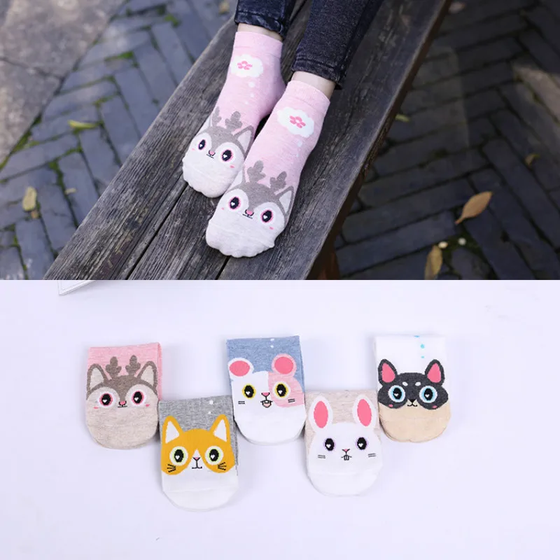 Girl Summer anime Socks Breathable Cotton funny Socks with print Sweat ...