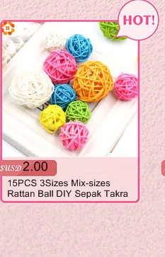 10 шт 14 цветов 9 см Звездный ротанговый шар красочный Sepak Takraw для рождества дня рождения вечеринки и дома Свадебная вечеринка украшения