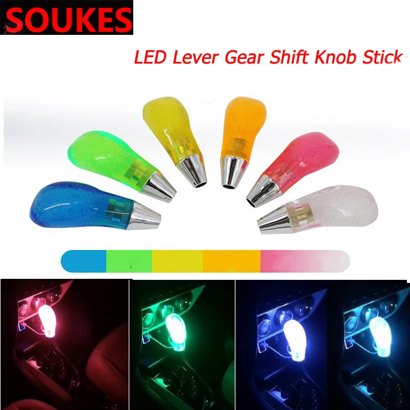 

5 6 7 Speed Car LED Gear Shift Knob Pen Cover For Chevrolet Cruze Aveo Opel Insignia Ssangyong kyron rexton Honda Accord CRV