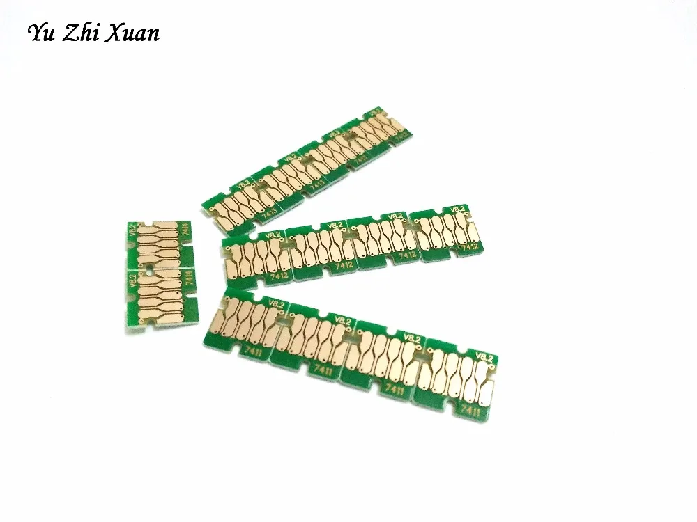 

Yu Zhi Xuan!! 1pc 1000ml T7411-T7414 ink tank chip for Epson F6080 F7200 F9200 F6270 F7270 F9270 printer ink cartridge chip