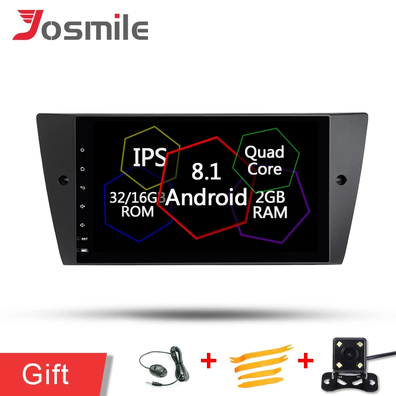

9Inch Android 8.1 4 Core Car NO DVD Player ForBMW E90 Sedan E91 Touring E92 Convertible Wifi 3G/4G FM/SWC Stereo Radio GPS Navi